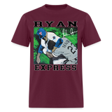 Nolan Ryan Art 3 Graphic Tee - burgundy