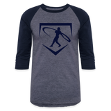 Ken Griffey Jr Swingman Baseball 3/4 T-Shirt - heather blue/navy