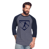 Ken Griffey Jr Swingman Baseball 3/4 T-Shirt - heather blue/navy