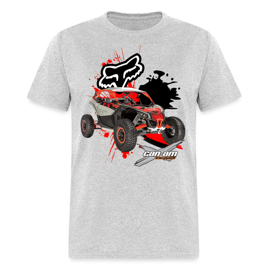 Can Am Maverick x3 Fox SXS Graphic Tee - heather gray