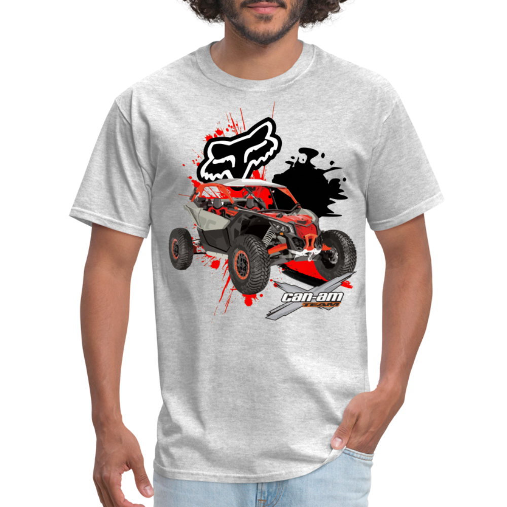 Can Am Maverick x3 Fox SXS Graphic Tee - heather gray