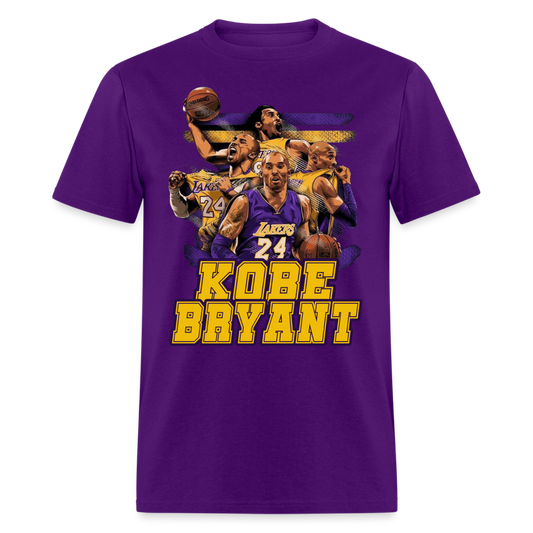 kobe bryant lakers graphic tee - purple