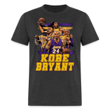 kobe bryant lakers graphic tee - heather black