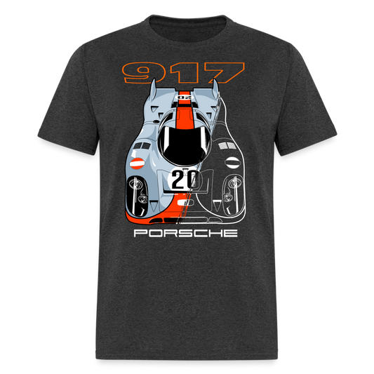 Porsche 917 GT Graphic Tee - heather black