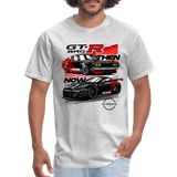 Nissan GTR Then and Now Graphic Tee - heather gray