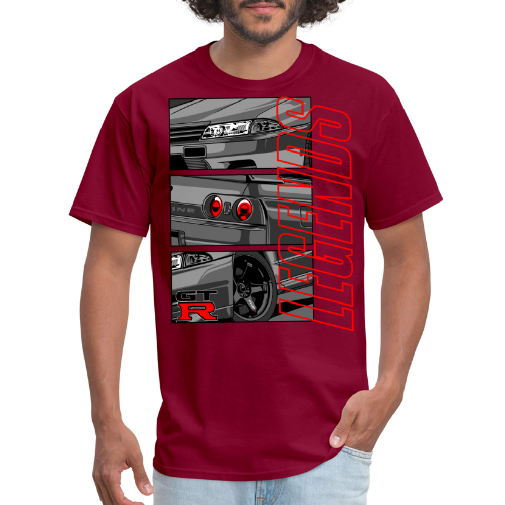 Legends GTR Graphic Tee - burgundy