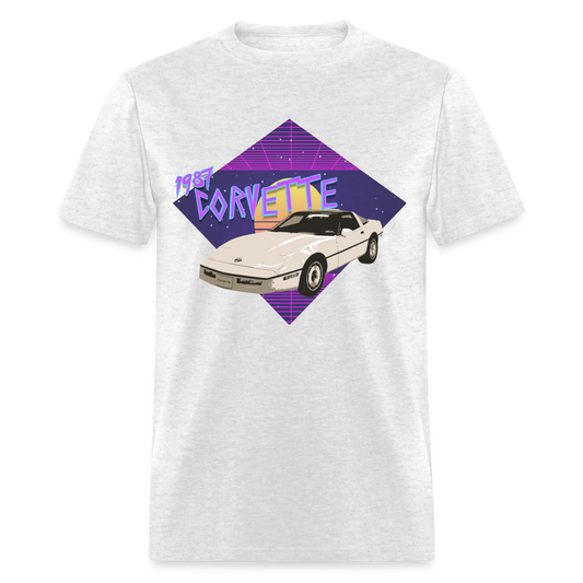 87 Corvette Graphic Tee - light heather gray