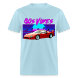 F40 80s Vibes graphic tee - powder blue