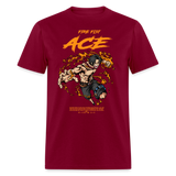 Fire Fist Ace Graphic Tee - burgundy