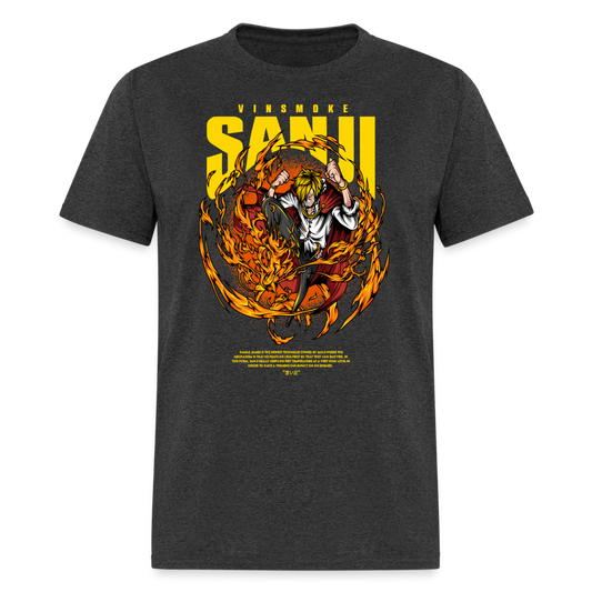 vinsmoke sanji graphic tee - heather black