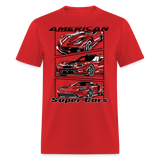 American Super Cars Graphic Tee - red
