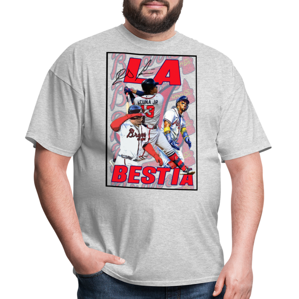 Acuna Jr Graphic Tee - heather gray