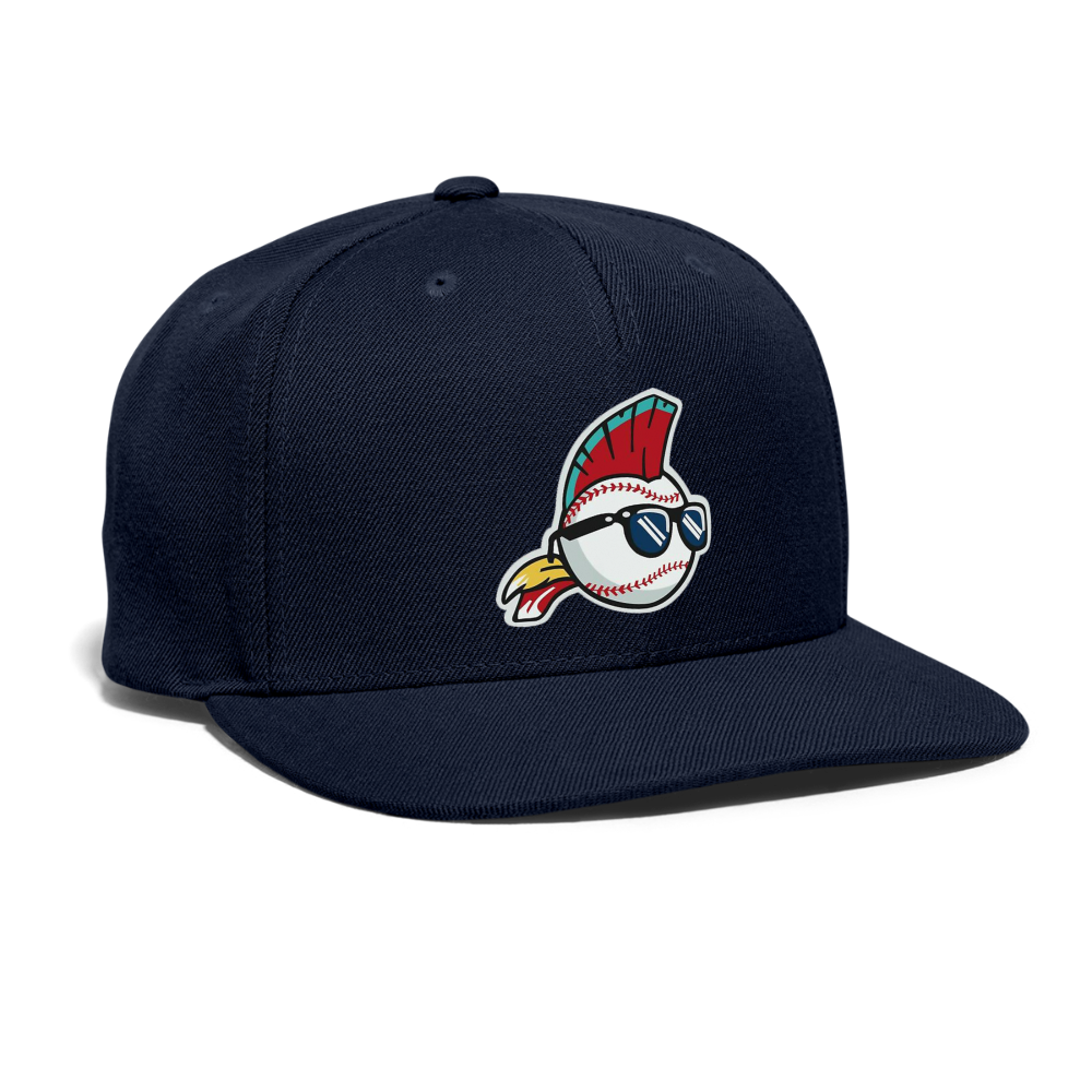 Major League Rick Vaughn Snapback Baseball Cap - navy