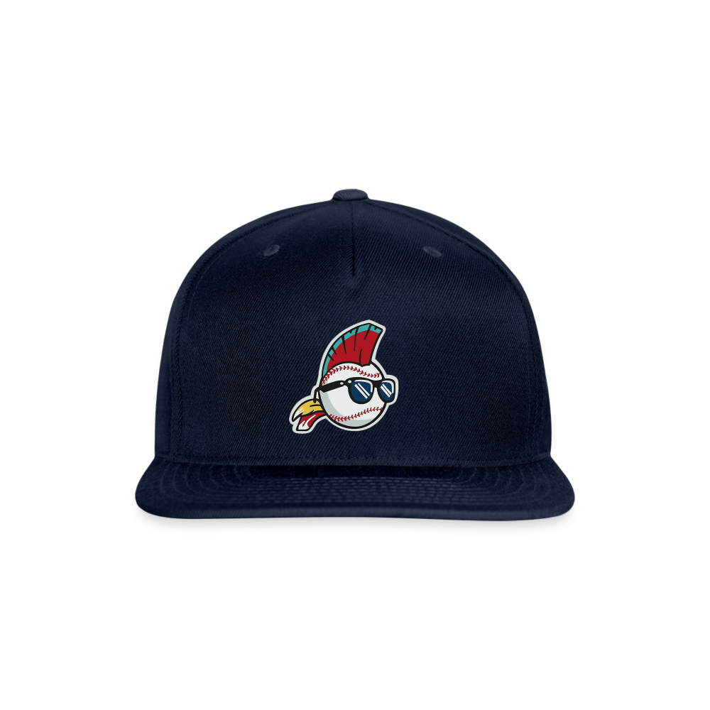 Major League Rick Vaughn Snapback Baseball Cap - navy