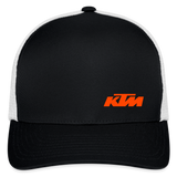 Custom KTM Flex Fit Hat: MX, ATV, Racing, Offroad - black/white