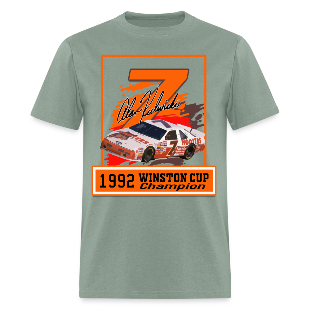 Alan Kulwicki Design 1 Graphic Tee - sage