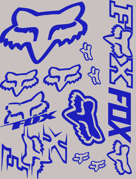 blue fox racing logos