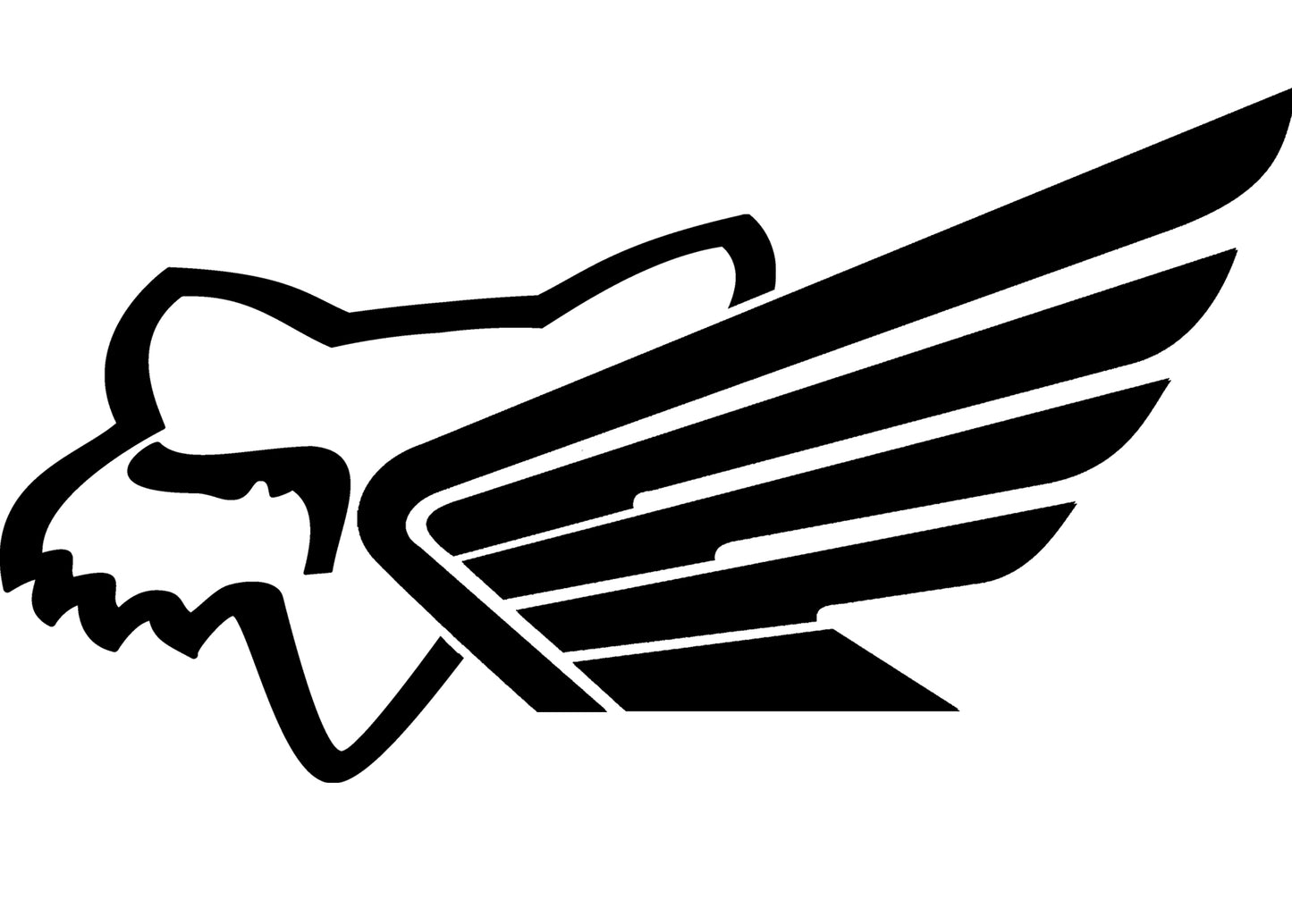 Honda Wing Fox Racing Decal