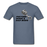 Custom Automotive Pistons, Rods, Dad Bods Graphic Tee - denim