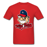 Classic Major League Graphic Tee: Wild Thing, Jobu, Indians, Cleveland - red