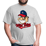 Classic Major League Graphic Tee: Wild Thing, Jobu, Indians, Cleveland - heather gray