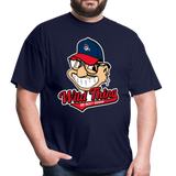 Classic Major League Graphic Tee: Wild Thing, Jobu, Indians, Cleveland - navy