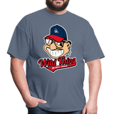 Classic Major League Graphic Tee: Wild Thing, Jobu, Indians, Cleveland - denim