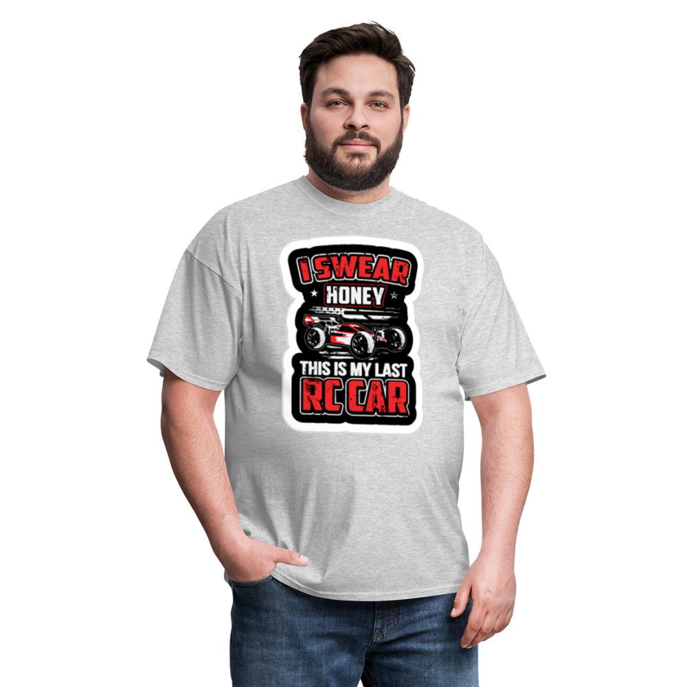 Custom Hobby RC Racing Tee in all sizes Mens: Traxxas, Associated, Losi, Arma, - heather gray