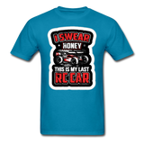 Custom Hobby RC Racing Tee in all sizes Mens: Traxxas, Associated, Losi, Arma, - turquoise