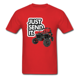 Just Send It SxS Custom Graphic Tee; RZR, Talon, KRX, Can-am, - red