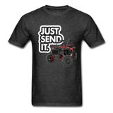 Just Send It SxS Custom Graphic Tee; RZR, Talon, KRX, Can-am, - heather black