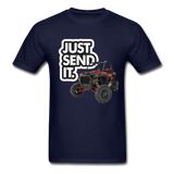 Just Send It SxS Custom Graphic Tee; RZR, Talon, KRX, Can-am, - navy