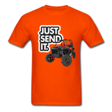 Just Send It SxS Custom Graphic Tee; RZR, Talon, KRX, Can-am, - orange