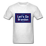 Lets Go Brandon Graphic Tee; Trump, Biden, President - light heather gray