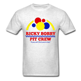 Ricky Bobby Pit Crew Graphic Tee All Sizes - light heather gray
