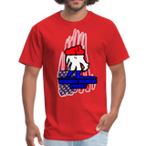 Wounded Warrior Red White and Blue Custom Graphic Tee - red