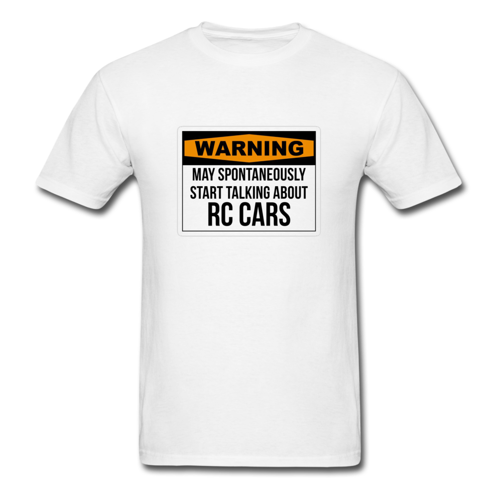 Custom Hobby RC Racing Tee in all sizes Mens: Traxxas, Associated, Losi, Arma, - white