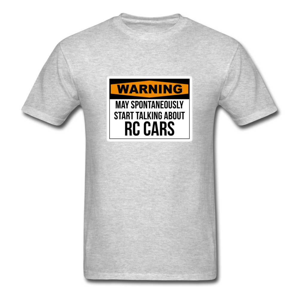 Custom Hobby RC Racing Tee in all sizes Mens: Traxxas, Associated, Losi, Arma, - heather gray