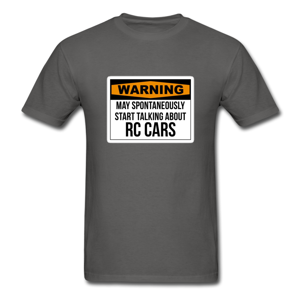 Custom Hobby RC Racing Tee in all sizes Mens: Traxxas, Associated, Losi, Arma, - charcoal