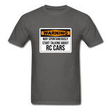 Custom Hobby RC Racing Tee in all sizes Mens: Traxxas, Associated, Losi, Arma, - charcoal