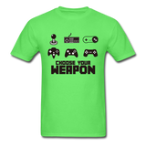 Gaming Choose Your Weapon Graphic Tee; PS4 XBox NES - kiwi
