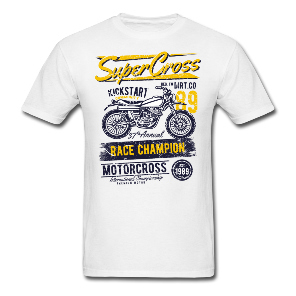 Vintage MX Super Cross Racing Graphic Tee - white