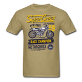 Vintage MX Super Cross Racing Graphic Tee - khaki