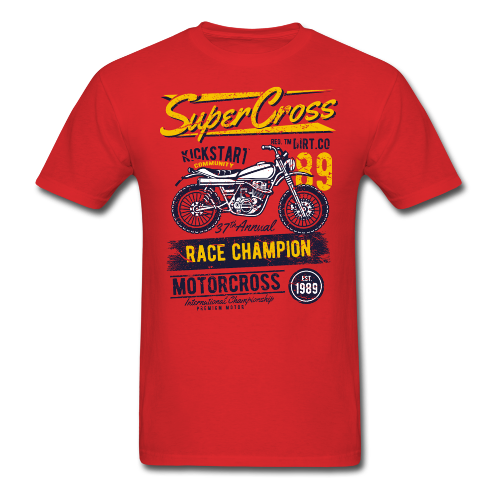 Vintage MX Super Cross Racing Graphic Tee - red