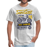 Vintage MX Super Cross Racing Graphic Tee - heather gray