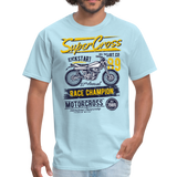 Vintage MX Super Cross Racing Graphic Tee - powder blue