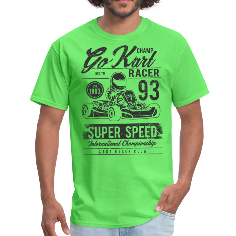 Custom Vintage Kart Racing Graphic Tee; Nascar, Indy - kiwi