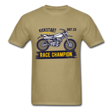 Vintage MX Dirt Bike Graphic Tee; Dirt Co., Super Cross - khaki
