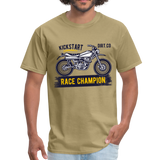 Vintage MX Dirt Bike Graphic Tee; Dirt Co., Super Cross - khaki