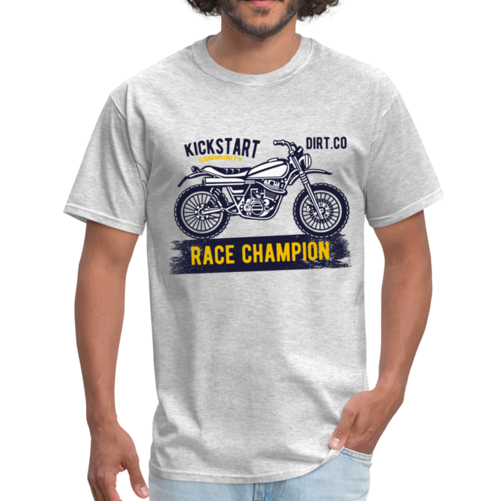 Vintage MX Dirt Bike Graphic Tee; Dirt Co., Super Cross - heather gray